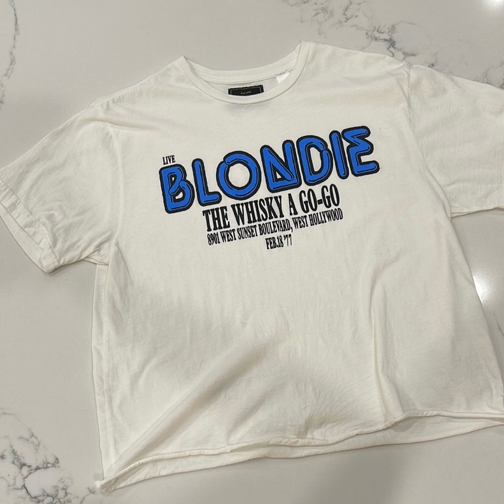RETROBRAND Black Label, BlondievT-Shirt, The Whisky A Go-Go. Small, oversized